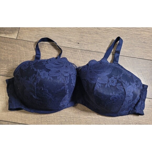 Torrid Curve Lace 360° Back Smoothing Lightly Lined Full Coverage Balconette Bra - Picture 2 of 8